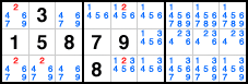 Interaction visible au Sudoku