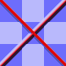 Symétrie des 2 diagonales